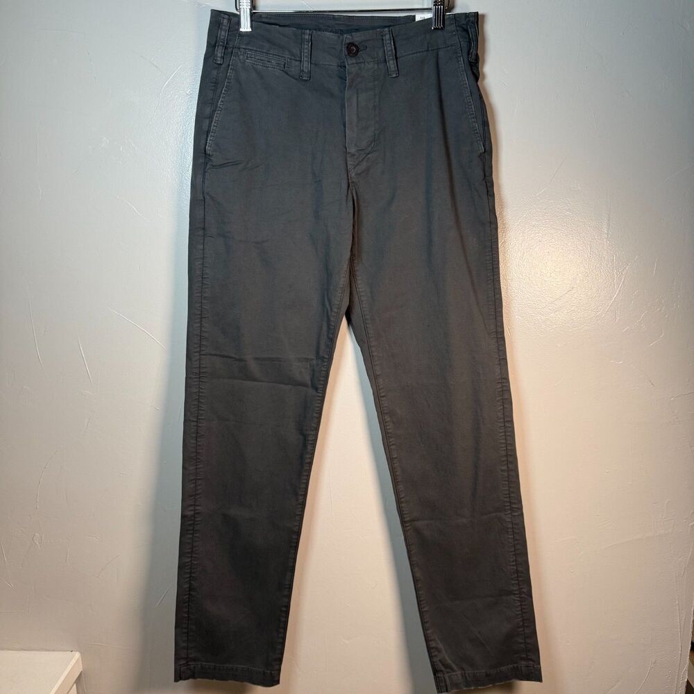 American Eagle Original Straight Lived in Khakis Gray Men's Size 28 x 34 NWT